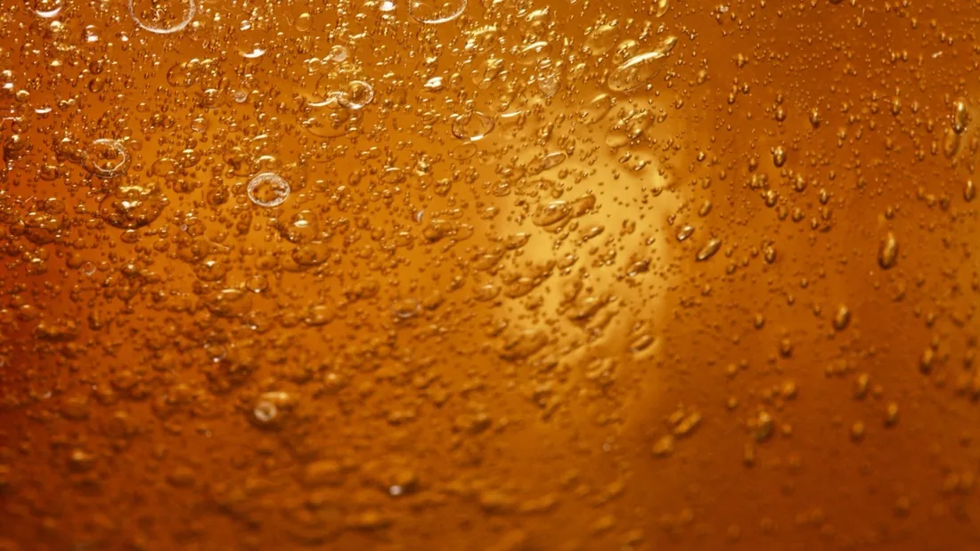 Close-up of an effervescent reaction in water